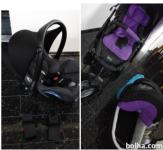 ODLIČEN otroški voziček ABCdesign 3TEC z lupinico 3 v 1