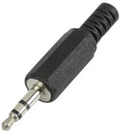 3,5mm BANANA MOŠKI STEREO konektor 3 pin