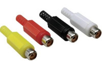 Cinch konektor ŽENSKI BKL Electronic 072211/T črni
