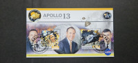 Apollo 13, vesolje - Burkina Faso 2023 -blok 2 znamk, žigosan (Rafl01)