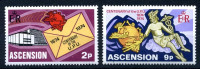 ASCENSION 1974 UPU POŠTNA ZVEZA ** Mi 179/180 ** serija (HV-113)