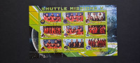 astronavti (V) - Malawi 2010 - blok 9 znamk, žigosan (Rafl01)