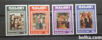 Božič, umetnost - Malawi 1977 - Mi 289/292 - serija, čiste (Rafl01)