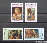 Božič, umetnost - Malawi 1994 - Mi 645/648 - serija, čiste (Rafl01)