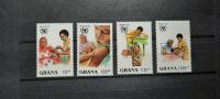 cepljenje - Gana 1988 - Mi 1182/1185 - serija, čiste (Rafl01)