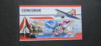 Concorde, letala - Burkina Faso 2023 - blok 3 znamk, žigosan (Rafl01)
