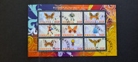 Disney & metulji (I) - Ruanda 2011 - blok 9 znamk, žigosan (Rafl01)