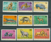 Gvineja 1968 divje živali serija MNH**