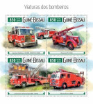 GVINEJA BISSAU 2015 GASILCI GASLSKA VOZILA ** Mi 8110/8113 ** MP (73)