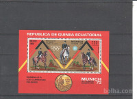 GVINEJA , EKVATORIAL - KONJI - blok 19** - (msmk)