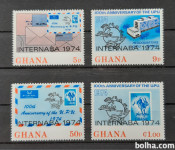 INTERNABA 74 - Gana 1974 - Mi 556/559 - serija, čiste (Rafl01)
