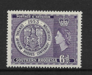 JUŽNA RODEZIJA 1953 KRALJICA ELIZABETHA ** Mi 78 ** znamka (HV-113)