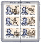 KOMORI 2009 DAVID LIVINGSTONE ** Mi 2455/2459 ** mala pola (SKLA-01)