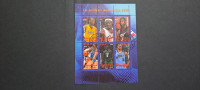 košarka - Kongo 2010 - blok 6 znamk, žigosan (Rafl01)