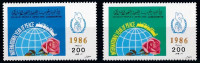 LIBIJA 1986 RASTLINE VRTNICE LETO MIRU * Mi 1744/45 serija (HV-113)