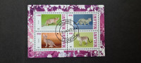 mačke (I) - Malawi 2013 - blok 4 znamk, žigosan (Rafl01)