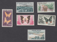 Madagaskar 1960 - lokalni motivi in metulji