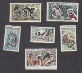 Madagaskar 1961 - zaščita narave, lemurji