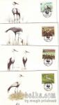 MALAVI - WWF - PTICE - serija 4 FDCji - (msmk)
