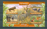 Mali 2020, fauna antilope serija v bloku MNH**