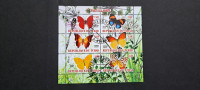 metulji (I) - Čad 2011 - blok 6 znamk, žigosan (Rafl01)