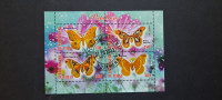 metulji (II) - Čad 2013 - blok 4 znamk, žigosan (Rafl01)