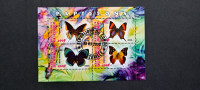 metulji (I) - Kongo 2013 - blok 4 znamk, žigosan (Rafl01)