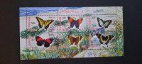 metulji (V) - Čad 2012 - blok 6 znamk, žigosan (Rafl01)