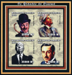 MOZAMBIK 2002 IGRALCI CHAPLIN DISNEY ** Mi 2520/23 * MP nezob (SKLA-1)