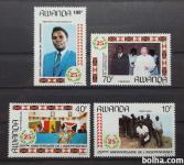 neodvisnost - Ruanda 1987 - Mi 1366/1369 - serija, čiste (Rafl01)