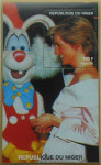 NIGER 1998 PRINCESA DIANA SPENCER ZAJEC OSEBNOSTI ** Mi 1437 blok (60)