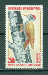 Zgornja Volta 1964 fauna ptice airmail samostojna znamka MNH** 12% Mi