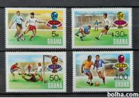 nogomet - Gana 1974 - Mi 564/567 - serija, čiste (Rafl01)