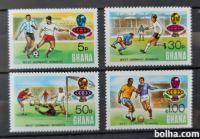 nogomet - Gana 1974 - Mi 581/584 - serija, čiste (Rafl01)