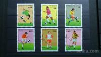 nogomet - Kongo 1996 - Mi 1444/1449 - serija, žigosane (Rafl01)