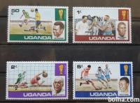 nogomet - Uganda 1978 - Mi 171/174 - serija, čiste (Rafl01)