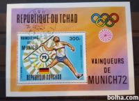 olimpijske igre - Čad 1972 - Mi B 54 - blok, žigosan (Rafl01)