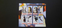 pingvini - Malawi 2012 - blok 8 znamk, žigosan (Rafl01)