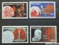 proti tuberkulozi - Ruanda 1982 - Mi 1187/1190 -serija, čiste (Rafl01)
