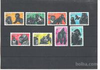 RUANDA - OPICE, GORILE - MI. 1158/65**- (msmk)