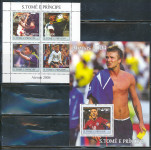 SAN TOME 2004 OLIMPIJSKE IGRE ATENE ** Mi 2639/42+B516 * MP+blok (21)