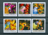 Sao Tome in Principe 2003 ptice flora neperfor. serija MNH** 6% Mi