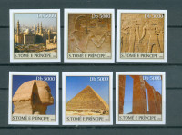 Sao Tome 2003 piramide stari Egipt III. serija MNH** 6% Mi