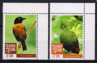 SIERRA LEONE 2016 PTICE ŽIVALI FAVNA ** Mi 8013/8014 * serija (SKLA-1)