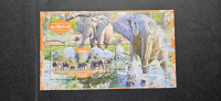 sloni - Gabon 2020 - blok, žigosan (Rafl01)