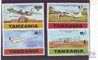 TANZANIJA -75 LET OD PRVEGA LETA - serija 4 znamke** - (msmk)