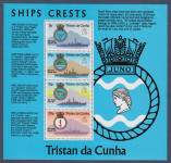 TRISTAN DA CUNHA - ladje (Ship Crests)