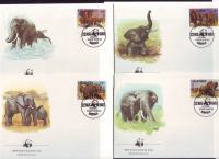 UGANDA - WWF - SLONI - MI. 361/4** - (msmk)