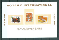 Zaire 1979 umetnost blok 37B MNH** 6% Michela