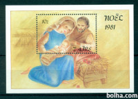 ZAIRE 1981 RELIGIJA KRŠČANSTVO BOŽIČ ** Mi 745 (B41) ** blok (2)